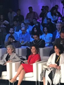 HRH Dana Firas at the opening ceremony with Irina Bukova and Sheikha Mai