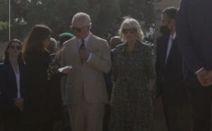 HRH Dana Firas on a visit with Their Majesties King Charles and the Queen Consort Camilla